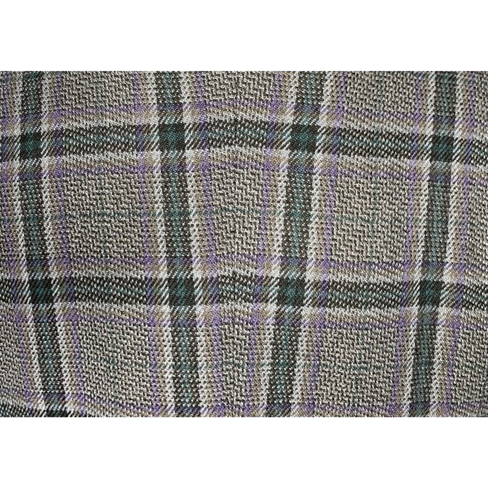 NEW Womens Mossimo Gray Purple Plaid Lined Wool Blend Blazer Puff Shoulder Sz M - Picture 10 of 10